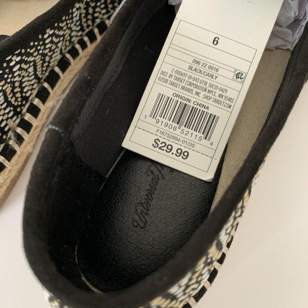 NWT Universal Thread Slip On Espadrille Size 6 - Picture 6 of 6